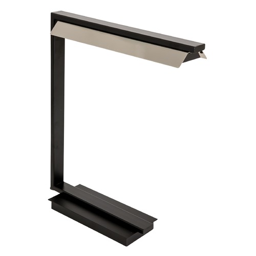 Jay Black with Polished Nickel LED Table Lamp by House of Troy Lighting