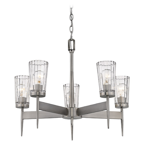 Flair Antique Nickel Chandelier by Z-Lite