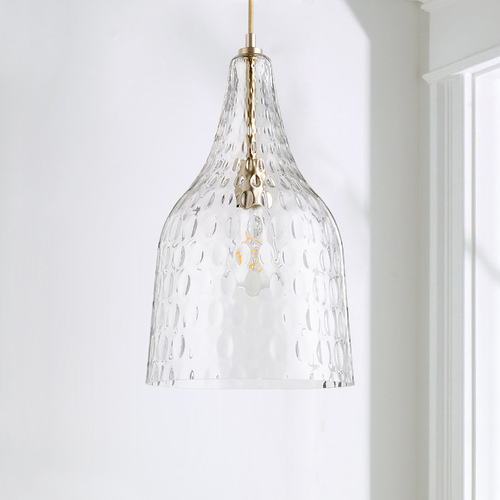 Aged Brass Pendant by Quorum Lighting