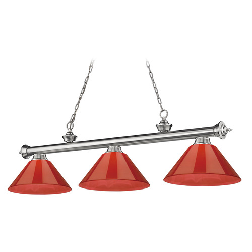 Cordon Brushed Nickel Billiard Light by Z-Lite