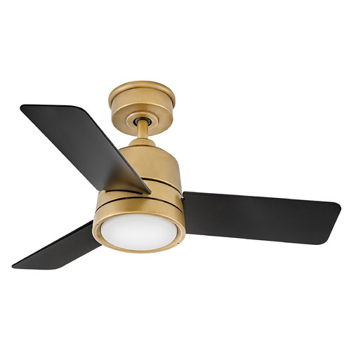 Hinkley Hinkley Chet Heritage Brass LED Ceiling Fan with Light 905236FHB-LWA