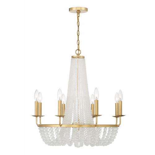 Crystorama Lighting Bella 8-Light Chandelier in Antique Gold by Crystorama Lighting BLA-10668-GA