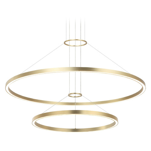 Matteo Lighting O'hara Brushed Gold LED Pendant Light