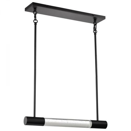 Satco Lighting Lacey 23-Inch LED RGB/TW Linear Pendant in Black by Nuvo Lighting 62-6003
