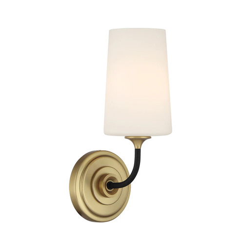 Crystorama Lighting Niles Wall Sconce in Gold & Black by Crystorama Lighting NIL-70011-BF-MG