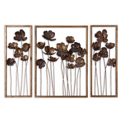 Uttermost Lighting Modern Wall Art in Antique Gold Leaf Finish 12785