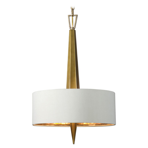 Obeliska 16-Inch Chandelier in Warm Gold by Uttermost Lighting