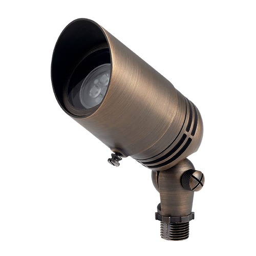 Kichler Lighting 12V MR-16 Adjustable Cowl Brass Accent Light in Centennial Brass by Kichler Lighting 15485CBR