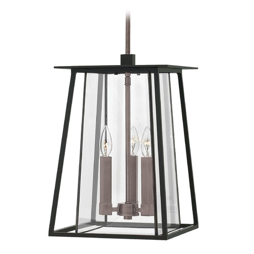 Walker 11.50-Inch LED Outdoor Hanging Light in Black by Hinkley Lighting