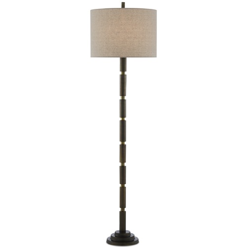 Currey and Company Lighting Lovat Floor Lamp in Dark Antique Brass/Matte Brass by Currey & Company 8000-0072