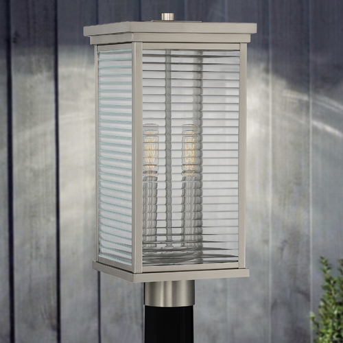 Quoizel Lighting Gardner Stainless Steel Post Light by Quoizel Lighting GAR9008SS