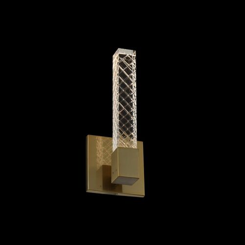 Apollo ADA LED Sconce in Brushed Champagne Gold by Allegri Crystal