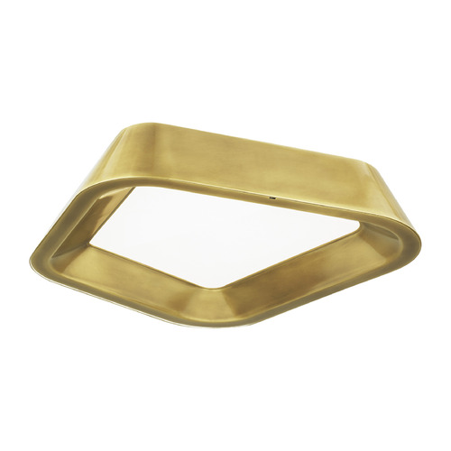 Sean Lavin Rhonan LED Flush Mount in Plated Brass by Visual Comfort Modern