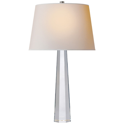 Visual Comfort Signature Collection E.F. Chapman Octagonal Spire Table Lamp in Crystal by Visual Comfort Signature CHA8950CGNP