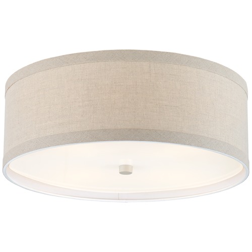 Visual Comfort Signature Collection Kate Spade New York Walker Flush Mount in Cream by Visual Comfort Signature KS4071LCNL