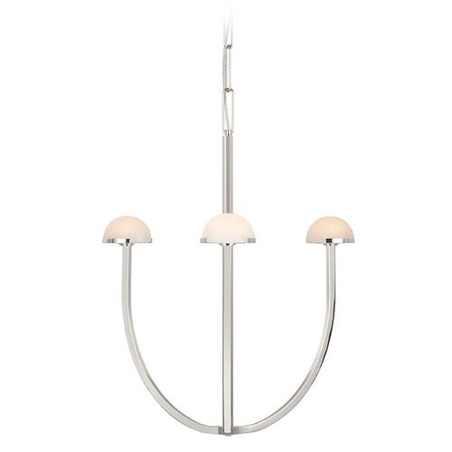 Visual Comfort Signature Collection Kelly Wearstler Pedra Chandelier in Polished Nickel by Visual Comfort Signature KW5620PNALB