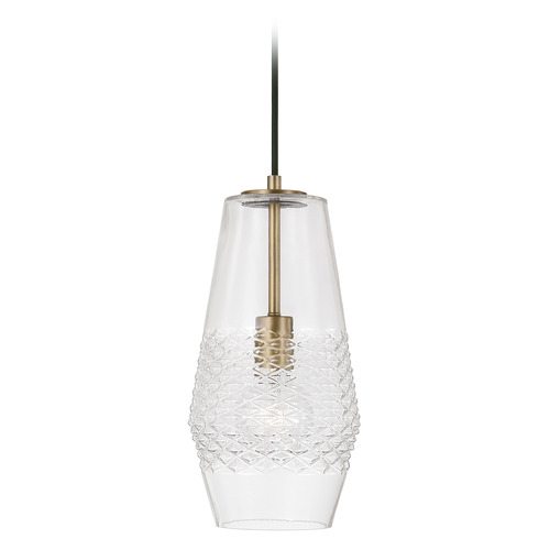 Dena Mini Pendant in Aged Brass by Capital Lighting