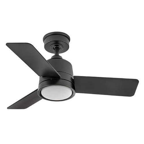 Hinkley Hinkley Chet Matte Black LED Ceiling Fan with Light 905236FMB-LWA