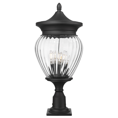 Z-Lite Davina Black Post Light