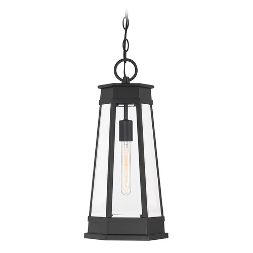 Savoy House Lighting Payne Matte Black Outdoor Hanging Light