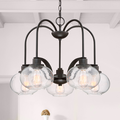 Trilogy 5-Light Chandelier in Old Bronze by Quoizel Lighting
