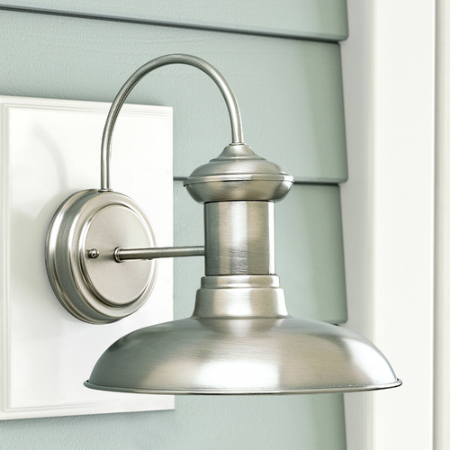 10-Inch LED Barn Light in Antique Nickel by Progress Lighting