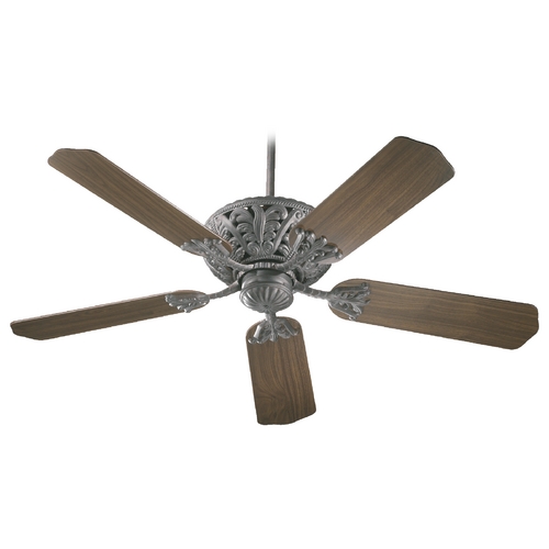 52-Inch Windsor Fan Toasted Sienna with Rosewood/Walnut Blades by Quorum Lighting
