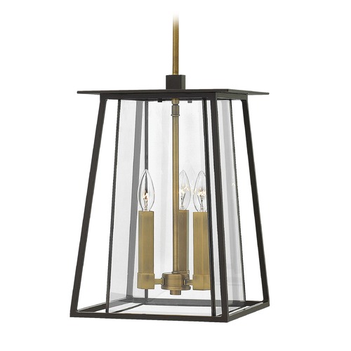 Walker 17.25-Inch High LED Outdoor Hanging Light in Buckeye Bronze by Hinkley Lighting