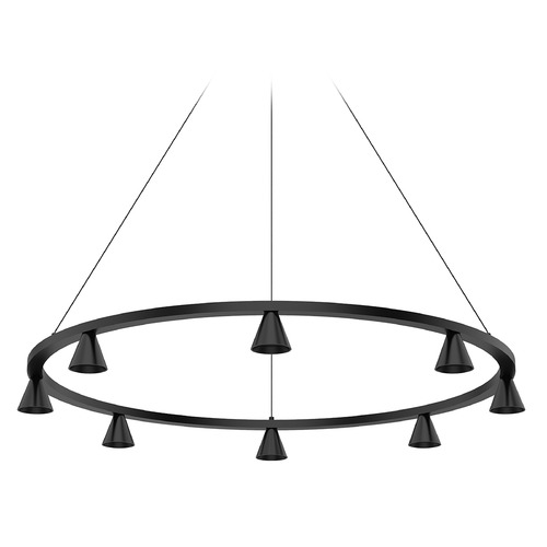 Dune 33.25-Inch Chandelier in Black by Kuzco Lighting