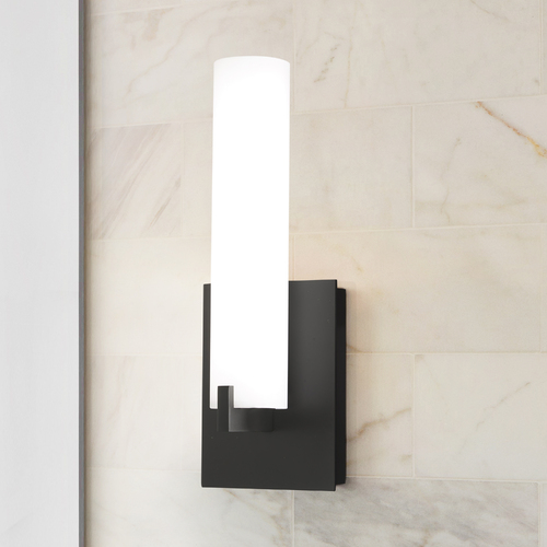 George Kovacs Lighting Tube 13-Inch High LED Wall Sconce in Coal by George Kovacs P5040-66A-L