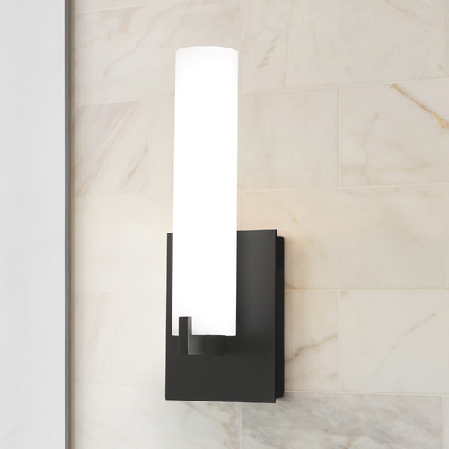 Tube 13-Inch High LED Wall Sconce in Coal by George Kovacs