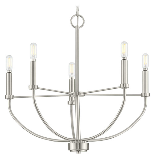 Progress Lighting Leyden Brushed Nickel Chandelier