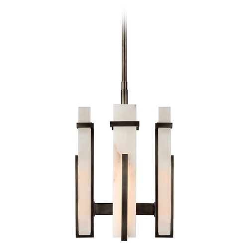 Visual Comfort Signature Collection Ian K. Fowler Malik Small Chandelier in Bronze by Visual Comfort Signature S5910BZALB