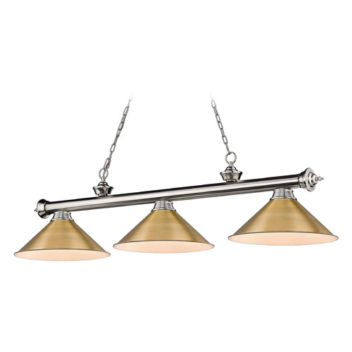 Cordon Brushed Nickel Billiard Light by Z-Lite
