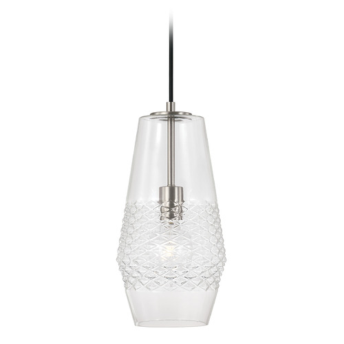 Capital Lighting Dena Mini Pendant in Brushed Nickel by Capital Lighting 345011BN