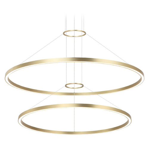 Matteo Lighting O'hara Brushed Gold LED Pendant Light