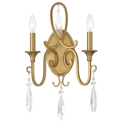 Savoy House Lighting Fairchild Warm Brass Sconce