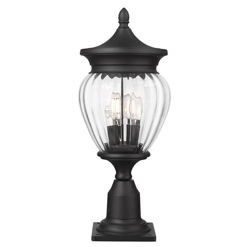 Z-Lite Davina Black Post Light