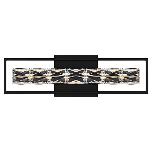 Quoizel Lighting Dazzle Matte Black LED Vertical Bathroom Light