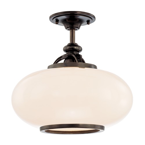 Canton Semi-Flush Mount in Old Bronze by Hudson Valley Lighting