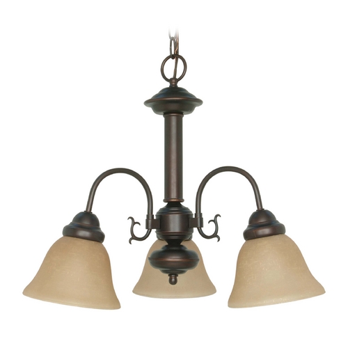 Mini Chandelier in Mahogany Bronze by Nuvo Lighting