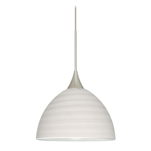 Besa Lighting Besa Lighting Brella Satin Nickel Mini-Pendant Light 1XT-4679KR-SN