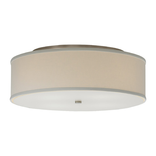 Visual Comfort Modern Collection Visual Comfort Modern Collection Mulberry Satin Nickel LED Flushmount Light 700TDMULFMSWS-LED830