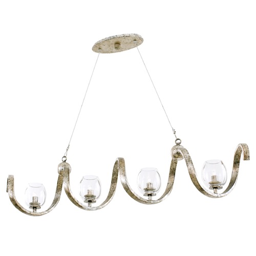 Kalco Lighting Kalco Lighting Madison Platinum Island Light with Bowl / Dome Shade 502760PT