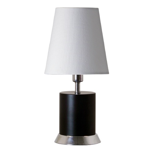 Geo Black Matte with Chrome Accents Accent Lamp by House of Troy Lighting