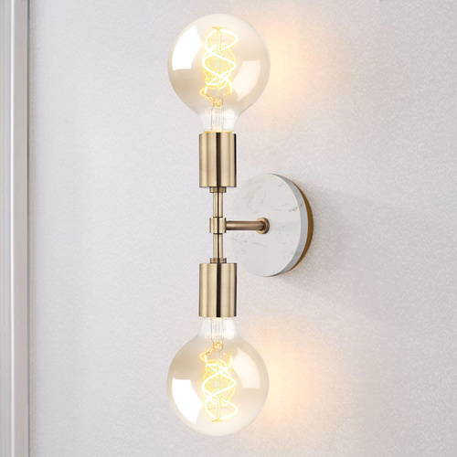 Mitzi by Hudson Valley Mid-Century Modern Sconce Brass Chloe by Hudson Valley Lighting H110102-AGB