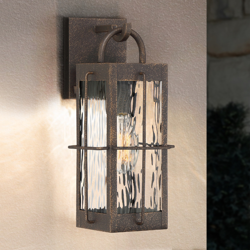 Quoizel Lighting Ward Gilded Bronze Small Outdoor Wall Light by Quoizel Lighting WAR8406GZ