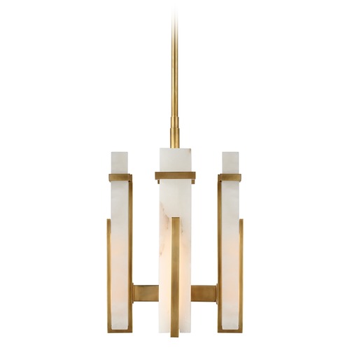 Visual Comfort Signature Collection Ian K. Fowler Malik Small Chandelier in Brass by Visual Comfort Signature S5910HABALB