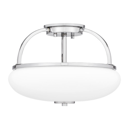 Quoizel Lighting Easton 13.25-Inch Semi-Flush Mount in Chrome by Quoizel Lighting QSF5364C