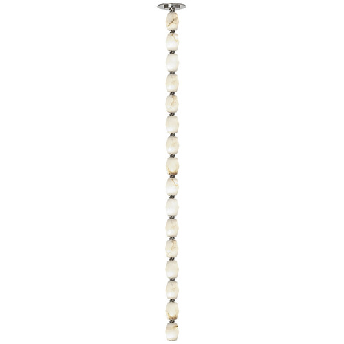 Visual Comfort Modern Collection Collier 48 2700K Alabaster Pendant in Polished Nickel by VC Modern SLPD55230ALBNR